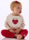 Up Baby - Babador Bebê Suedine Premium Estampado - variação:  