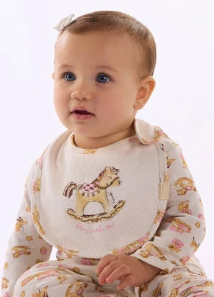 Up Baby - Babador Bebê Suedine Premium Estampado - UP BABY