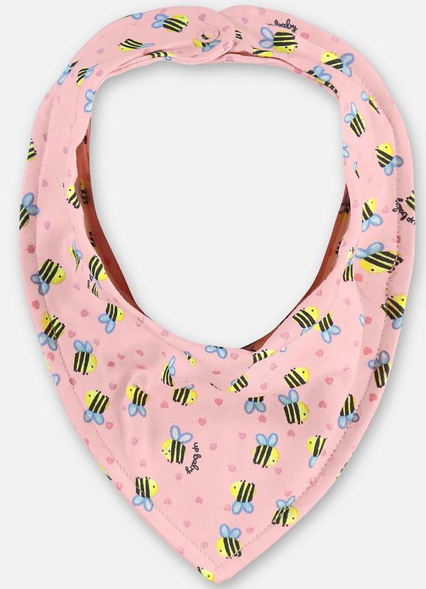 Up Baby - Babador Suedine Bebê Menina Rosa