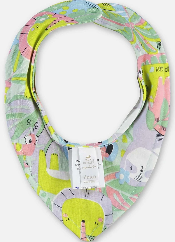 Up Baby - Babador Suedine Bebê Menina Verde 2