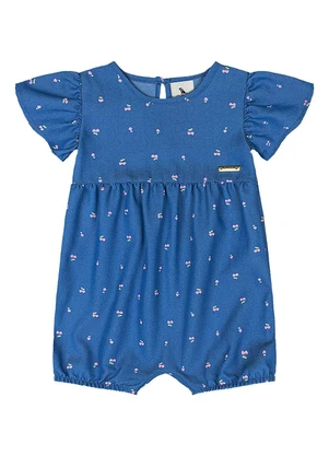 Quimby - Banho de Sol Cerejas Bebê Menina Azul - QUIMBY