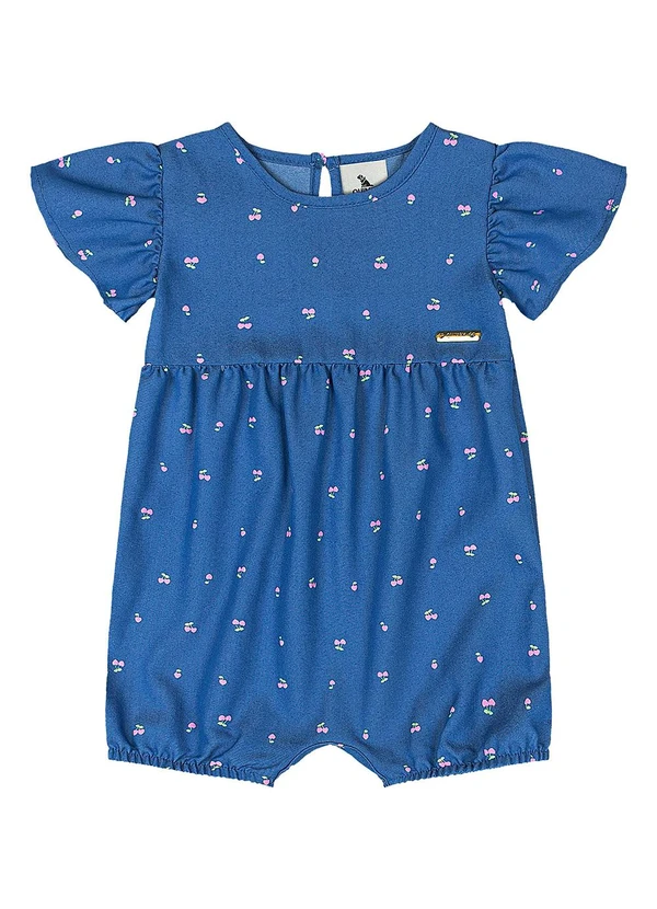 Quimby - Banho de Sol Cerejas Bebê Menina Azul 2
