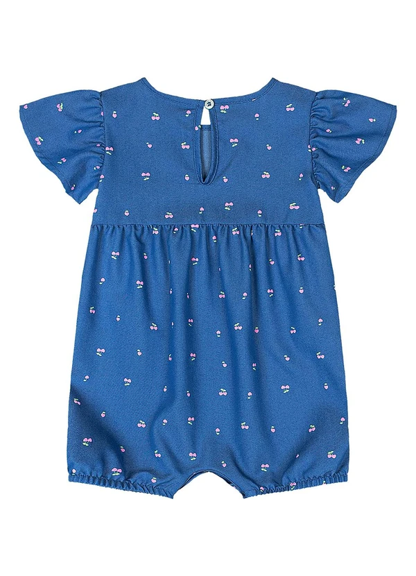 Quimby - Banho de Sol Cerejas Bebê Menina Azul 3