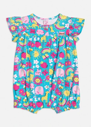 Momi - Banho de Sol com Estampa de Bichinhos Azul - MOMI