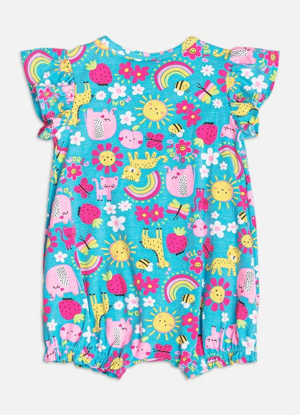 Momi - Banho de Sol com Estampa de Bichinhos Azul 2