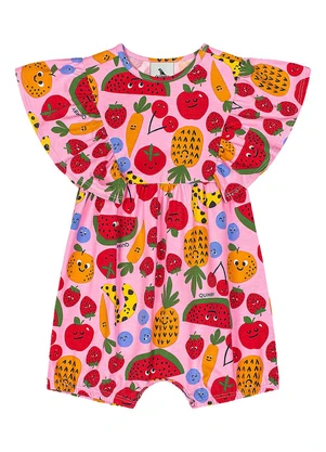 Quimby - Banho de Sol Frutas Bebê Menina Rosa - QUIMBY
