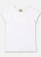 Up Baby - Blusa Infantil Básica em Cotton Rosa - variação: Branco