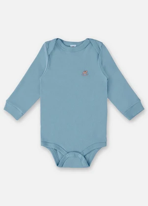 Up Baby - Body em Suedine Unissex para Bebê Azul - UP BABY