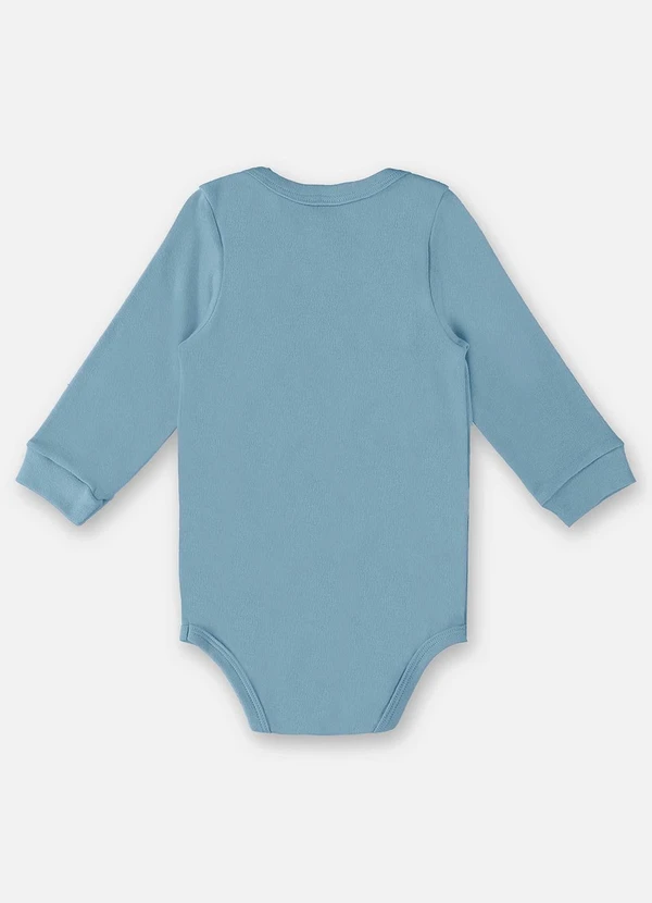 Up Baby - Body em Suedine Unissex para Bebê Azul 2