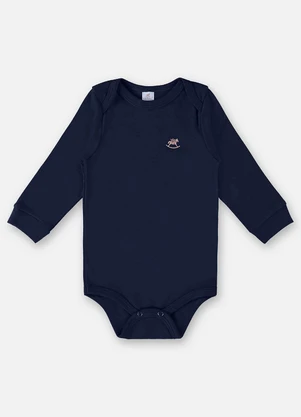 Up Baby - Body em Suedine Unissex para Bebê Azul - UP BABY