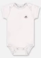 Up Baby - Body em Suedine Unissex para Bebê Branco - variação: Bege