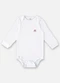 Up Baby - Body em Suedine Unissex para Bebê Vermelho - variação: Branco