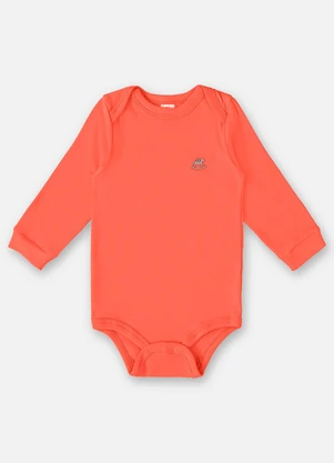 Up Baby - Body em Suedine Unissex para Bebê Laranja - UP BABY