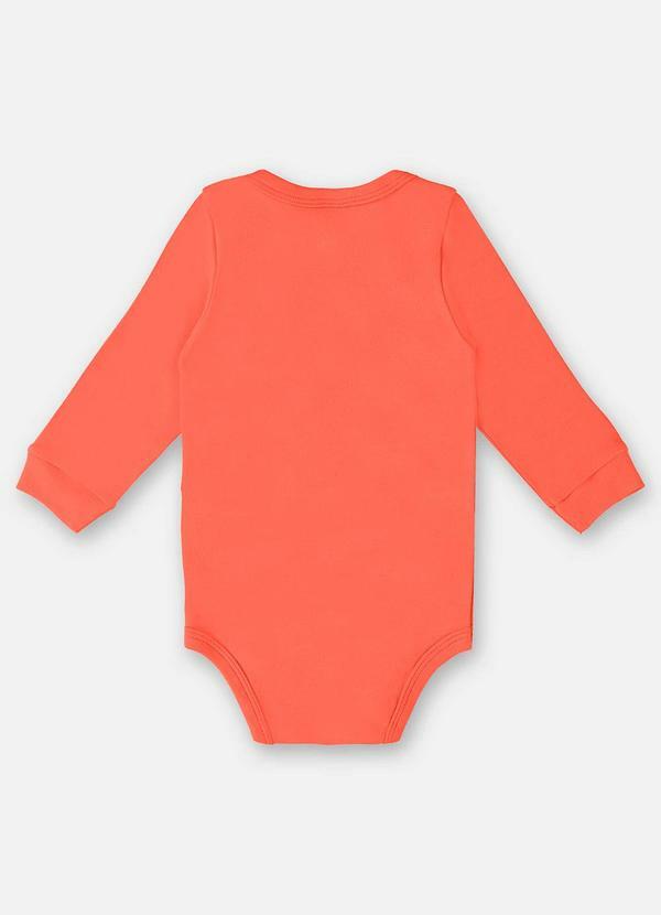 Up Baby - Body em Suedine Unissex para Bebê Laranja 2