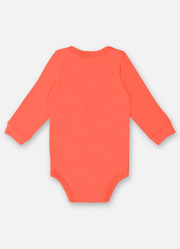 Up Baby - Body em Suedine Unissex para Bebê Laranja 2