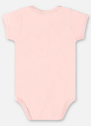 Up Baby - Body em Suedine Unissex para Bebê Rosa - UP BABY