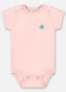 Up Baby - Body em Suedine Unissex para Bebê Branco - variação: Rosa