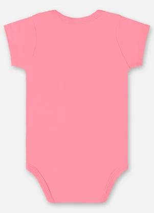 Up Baby - Body em Suedine Unissex para Bebê Rosa - UP BABY