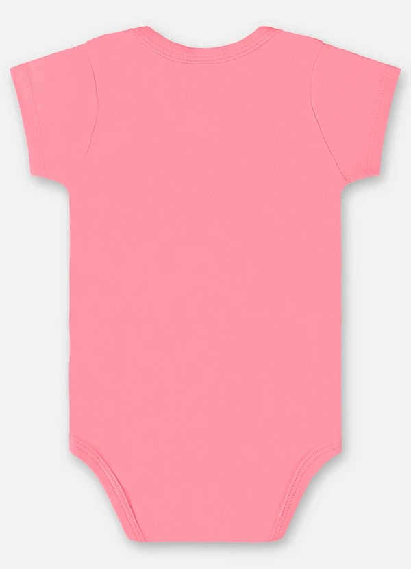 Up Baby - Body em Suedine Unissex para Bebê Rosa 2