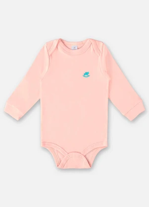 Up Baby - Body em Suedine Unissex para Bebê Rosa - UP BABY