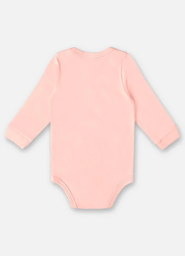 Up Baby - Body em Suedine Unissex para Bebê Rosa 2