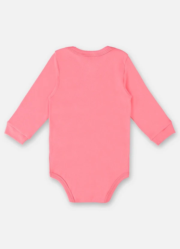 Up Baby - Body em Suedine Unissex para Bebê Rosa 2