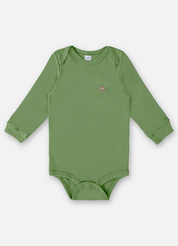 Up Baby - Body em Suedine Unissex para Bebê Verde