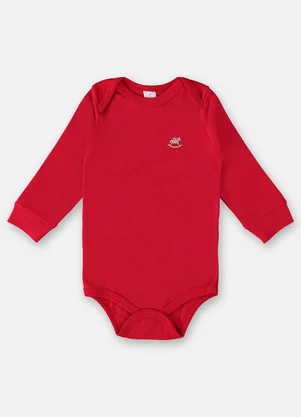 Up Baby - Body em Suedine Unissex para Bebê Vermelho - UP BABY
