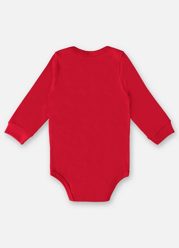 Up Baby - Body em Suedine Unissex para Bebê Vermelho 2
