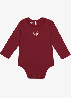 Trick Nick - Body Feminino com Detalhe Termocolante Vermelho - TRICK NICK