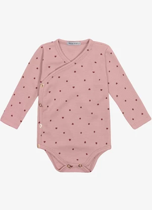 Trick Nick - Body Feminino em Malhão Estampado Rosa - TRICK NICK