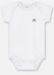 Up Baby - Body Manga Curta Unissex Suedine Vermelho - variação: Branco