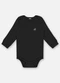 Up Baby - Body Manga Longa Unissex Suedine Preto - variação: Preto