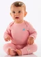 Up Baby - Body Manga Longa Unissex Suedine Preto - variação: Rosa