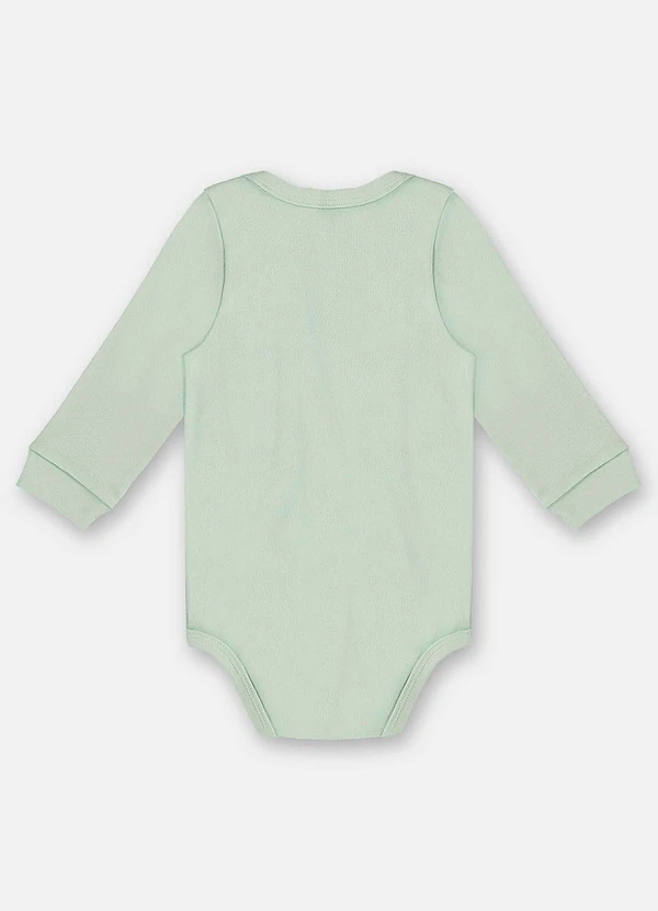 Up Baby - Body Manga Longa Unissex Suedine Verde 3