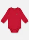 Up Baby - Body Manga Longa Unissex Suedine Preto - variação: Vermelho