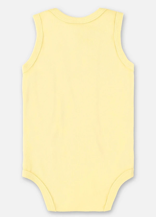 Up Baby - Body Regata Suedine Unissex Bebê Amarelo 2