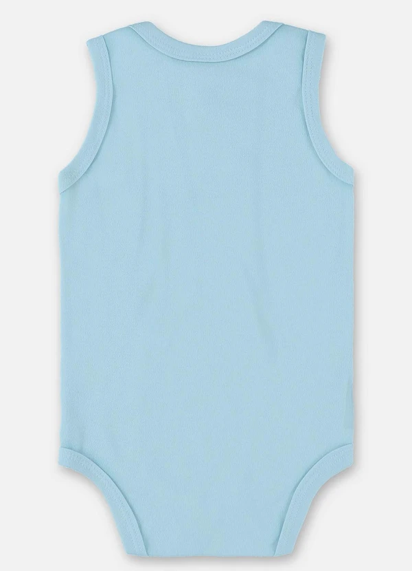 Up Baby - Body Regata Suedine Unissex Bebê Azul 3