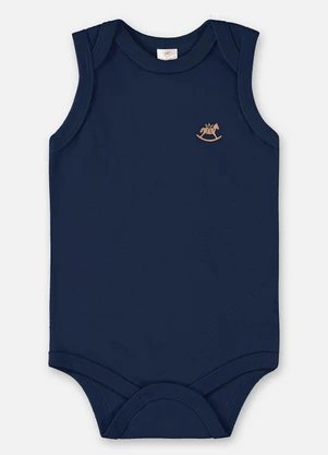 Up Baby - Body Regata Suedine Unissex Bebê Azul - UP BABY