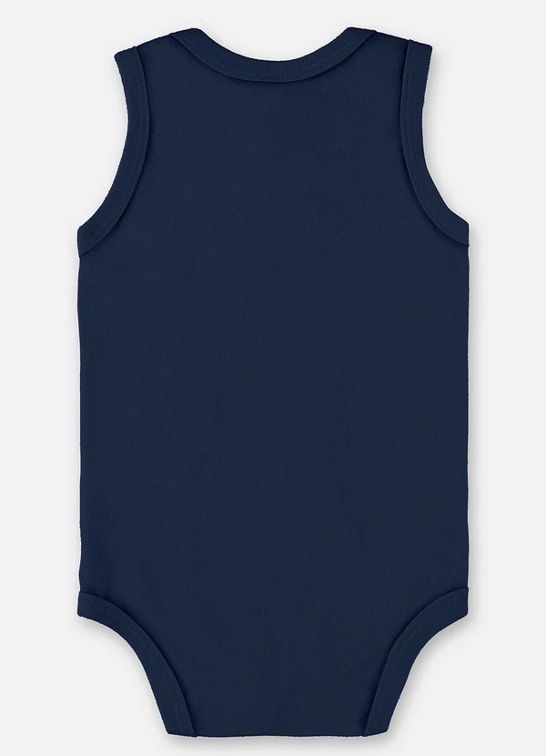 Up Baby - Body Regata Suedine Unissex Bebê Azul 2