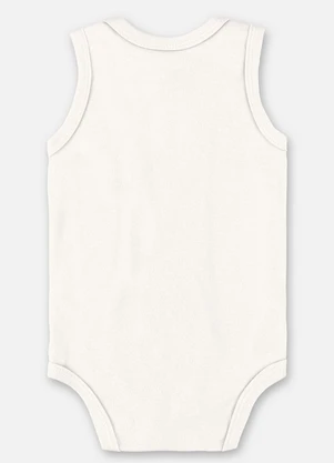 Up Baby - Body Regata Suedine Unissex Bebê Bege - UP BABY