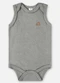 Up Baby - Body Regata Suedine Unissex Bebê Azul - variação: Cinza