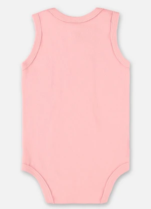 Up Baby - Body Regata Suedine Unissex Bebê Rosa - UP BABY