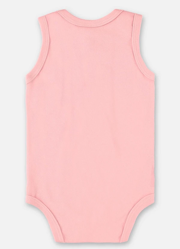 Up Baby - Body Regata Suedine Unissex Bebê Rosa 2