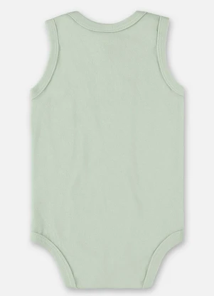 Up Baby - Body Regata Suedine Unissex Bebê Verde - UP BABY