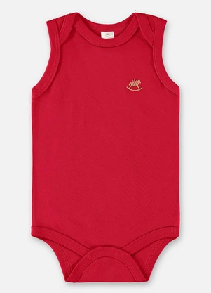 Up Baby - Body Regata Suedine Unissex Bebê Vermelho - UP BABY