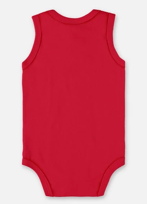 Up Baby - Body Regata Suedine Unissex Bebê Vermelho - UP BABY
