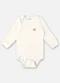 Up Baby - Body em Suedine Unissex para Bebê Vermelho - variação: Off White