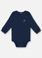 Up Baby - Body Manga Longa Unissex Suedine Preto - variação: Azul