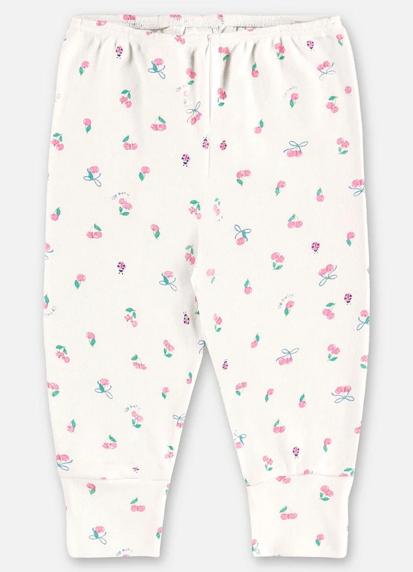 Up Baby - Calça Suedine Bebê Menina Bege